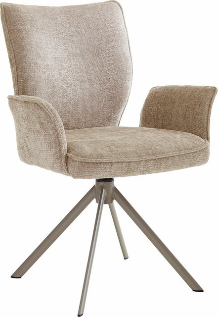 Polsterstuhl STUDIO-LINE von NIEHOFF SITZMÖBEL in Beige mit Armlehnen und Stoffbezug - Bild 1