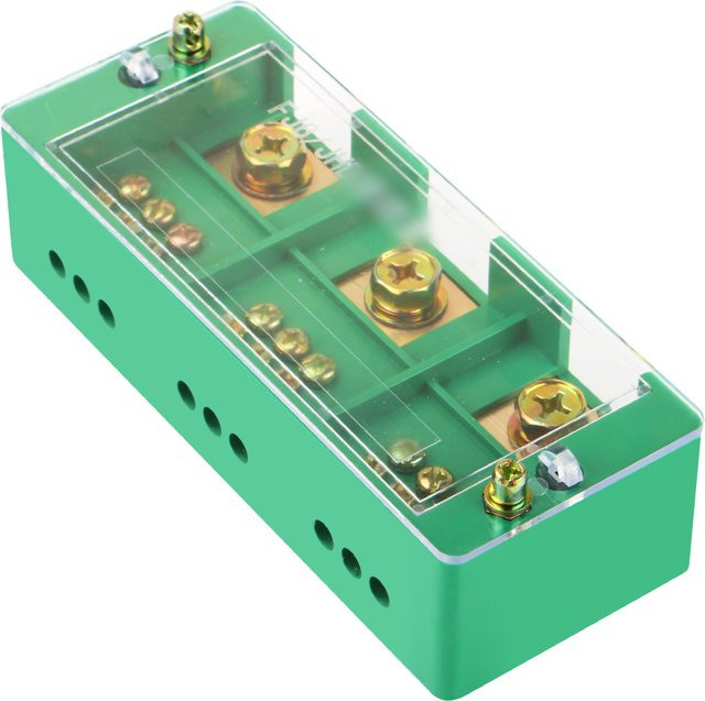 Fj6 Dreiphasen-Elektroverteilerkasten mit Kupferklemmenblock in Grün für Verteilerkästen - Bild 1