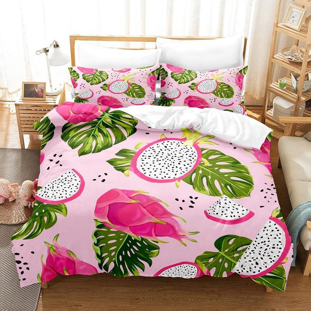 Bettwäsche-Set Lodestar mit Liebesherz-Motiv in Rosa und Pink, Bettbezug mit Reißverschluss für Kinderzimmer, B/H: 135 x 200 cm - Bild 1