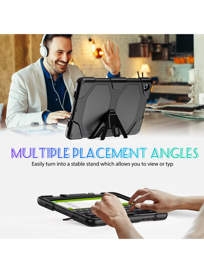Stoßfeste und kindersichere Samsung Galaxy Tablet-Hülle aus Silikon und PC in Lila für Tab A9 Plus, A9, A11 (11 Zoll), A8, A7 Lite (8,7 Zoll) und A8 10,5 - Bild 3