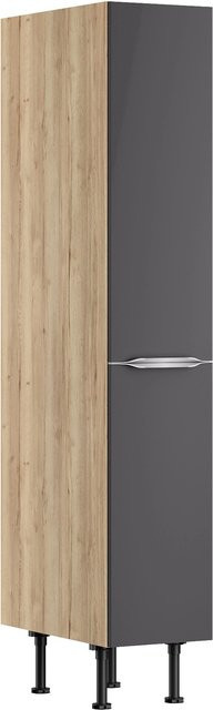 Optifit Küchen-Midi-Apothekerschrank Linus984 in Anthrazit und Wildeiche, B/T/H: 30 x 58,4 x 176,6 cm - Bild 1