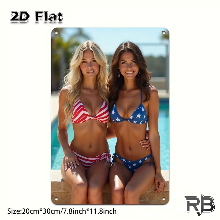 CIFBUY Leinwand-Wandkunst Bikini-Mädchen in Mehrfarbig - Bild 2