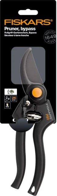 Fiskars Pro Bypass-Gartenschere mit rostfreiem Stahl und ergonomischem Griff in Schwarz und Orange - Bild 2