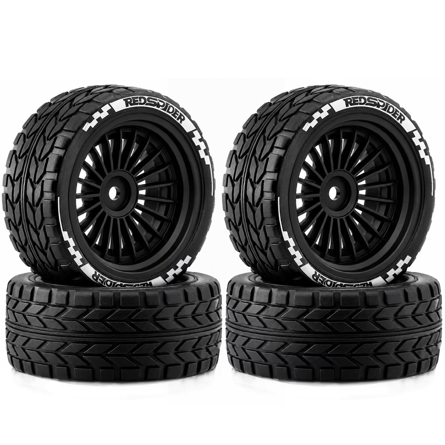 RS 1/10 RC On-Road Reifen, Kunststoffrad, 2,56 Zoll Außendurchmesser, 12mm Sechskant, ab 14 Jahren - Bild 7