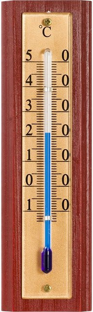 Klassisches Wandthermometer aus Holz von Browin in Braun, Höhe: 35,0 cm - Bild 1