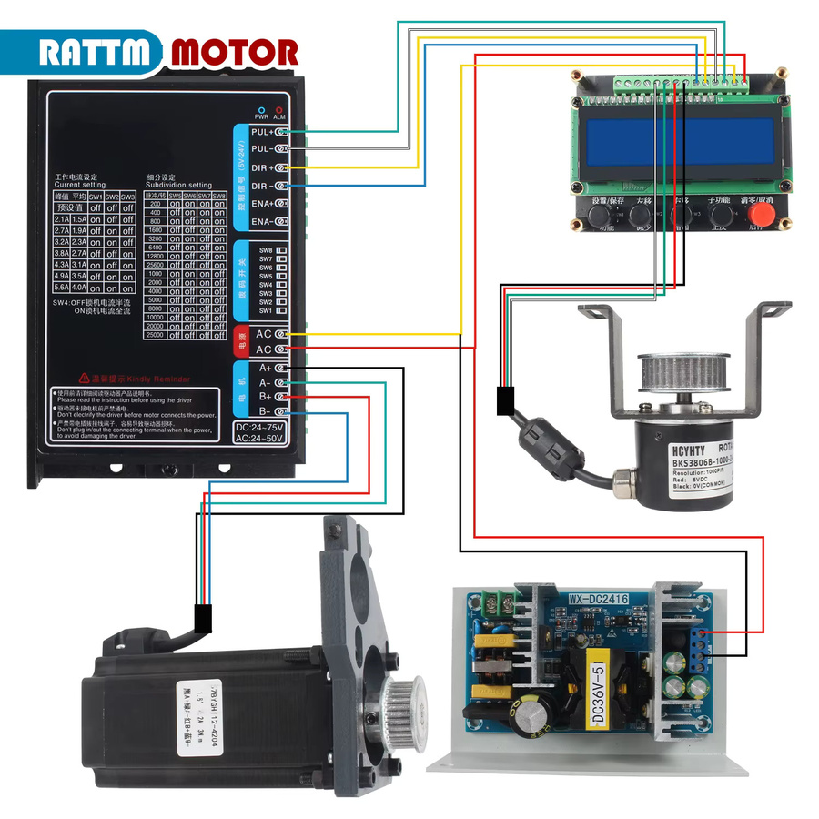 Elektronisches Controller-Kit für Drehmaschinen CD-210V WM210V MX-210V mit elektronischer Leitspindel von RATTMMOTOR - Bild 2