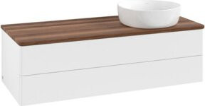 V&B Waschtischunterschrank Antao ohne Frontstruktur in Weiß, B/T/H: 120 x 36 x 50 cm - Bild 1