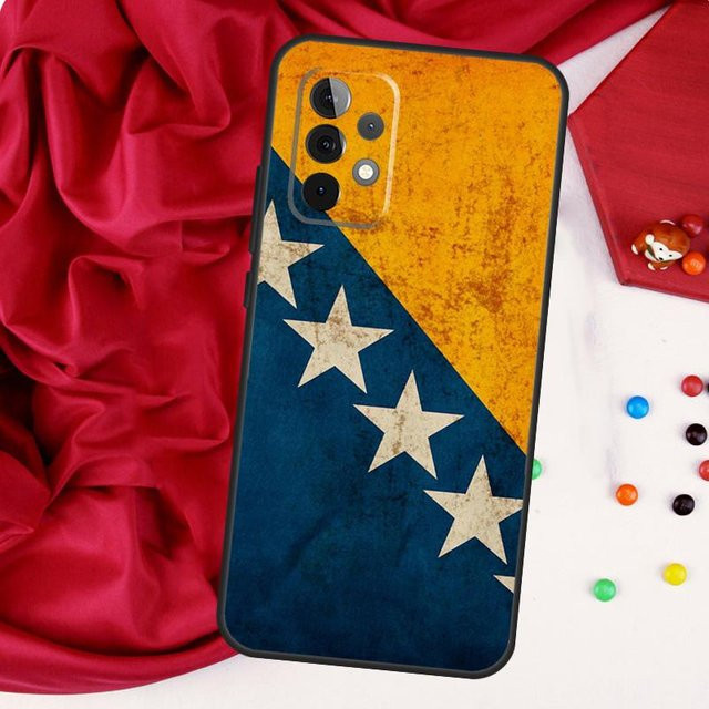 Handyhülle mit Bosnien und Herzegowina Flagge für Samsung Galaxy A55 A53 A35 A15 A34 A13 A05 A06 und weitere Modelle, Multicolor - Bild 1