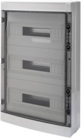 Gewiss GW40108 Verteilerschrank Aufputz mit 3 Reihen in Weiß - Bild 1