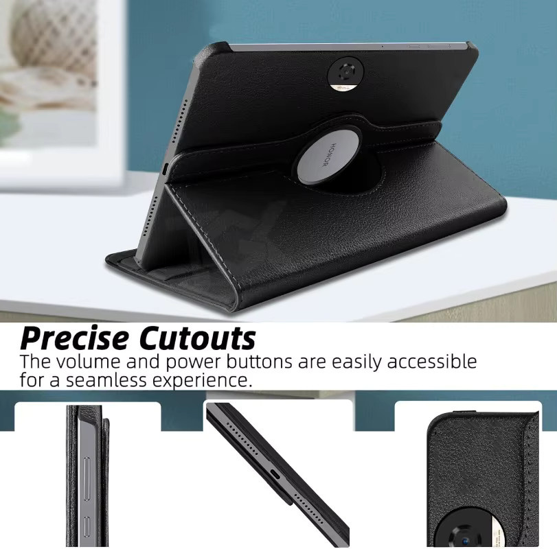 Schutzhülle für Huawei Honor Pad 9 Pro, Matepad Air 12 Pro und Matepad 12,2 mit 360 Grad Rotation in Schwarz - Bild 3