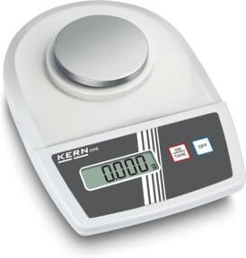 Kern Schulwaage EMB 100-3+C in Weiß mit Edelstahl-Elementen, kalibriert, Wägebereich 100 g, Ablesbarkeit 0,001 g - Bild 1