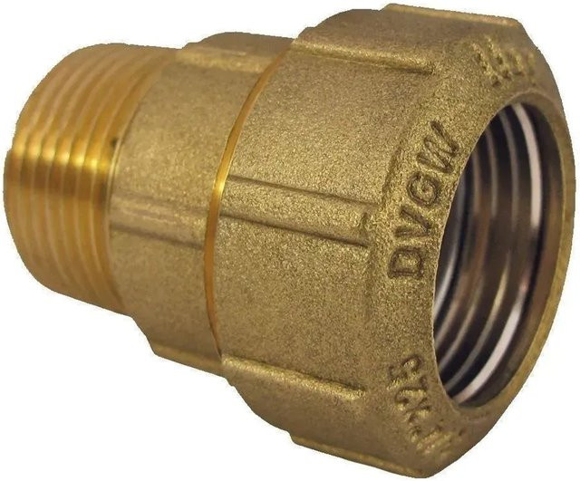 Boni-Shop PE Rohr Verschraubung Messing Kupplung Verbinder Gold, Durchmesser: 32 mm - Bild 1