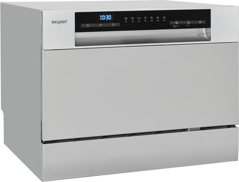 Exquisit Geschirrspüler GSP206-030D in Silber, B/H/T: 55 x 43,8 x 50 cm - Bild 1