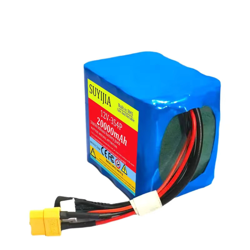 DiKaou 12 V 20000 mAh Lithium-Ionen Batterie mit BMS für GPS Köderboote in Blau - Bild 2