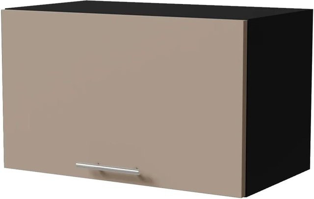 Feldmann-Wohnen Klapphängeschrank Brerra W4B/60 in Schwarz und Graubeige Matt mit Gasdruckdämpfer, B/T/H: 60 x 32,5 x 36 cm - Bild 1