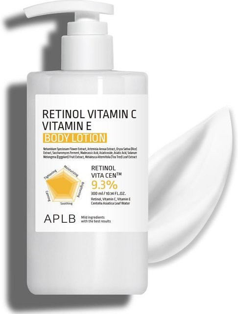 APLB Retinol Vitamin C Vitamin E Körperlotion, 300 ml, Unisex - Bild 1