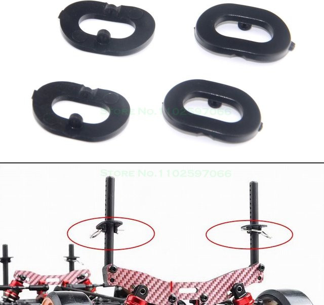 SCLMRC RC Body Mount Spacer Post Plastic Gasket für TAMIYA 1/10 4-teiliges Set - Bild 1