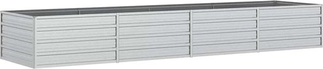 vidaXL Garten-Hochbeet aus verzinktem Stahl in Silber, B/T/H: 320 x 80 x 45 cm - Bild 1