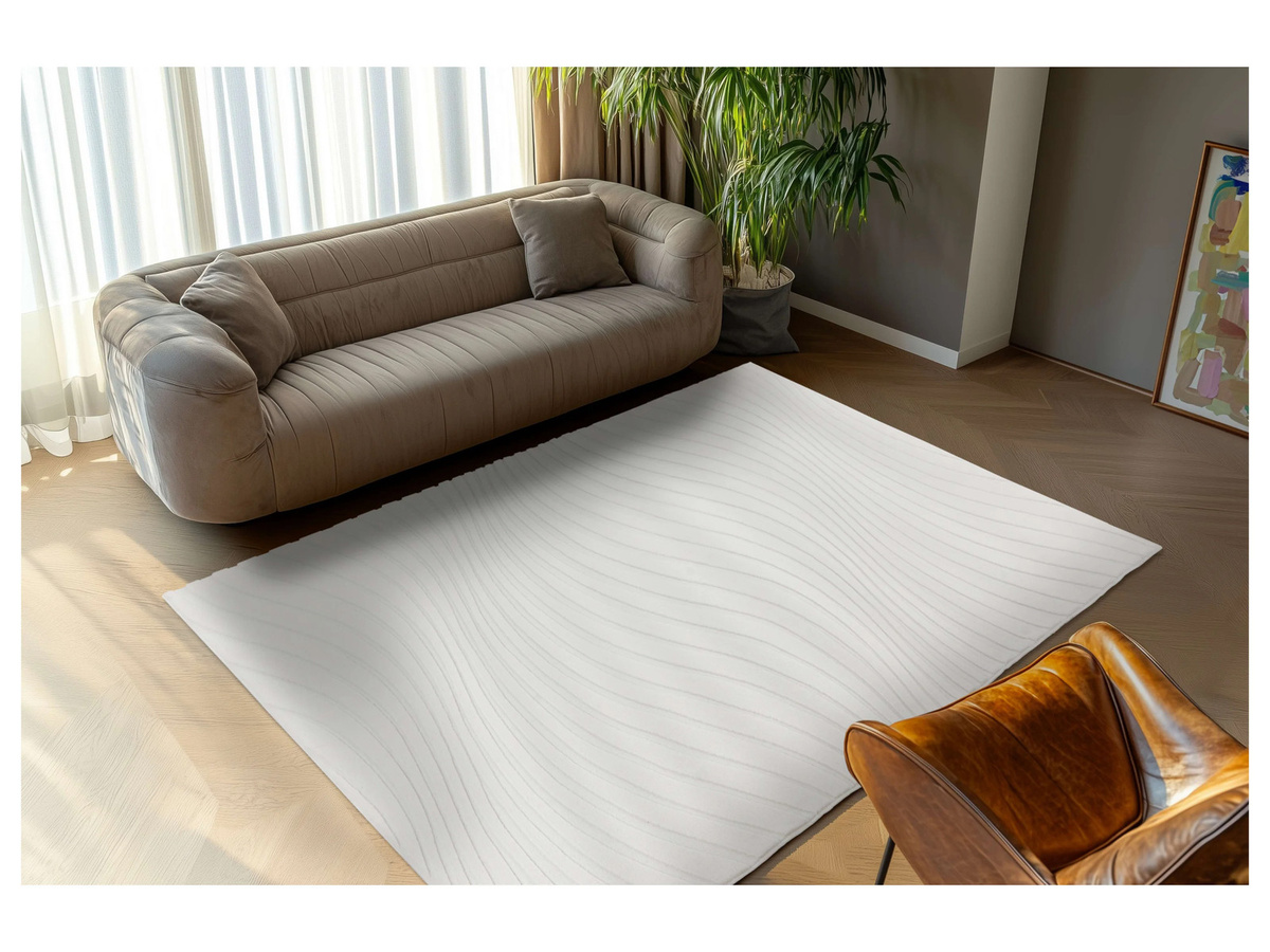 Kayoom Teppich Kierk 325 modern in Beige/Weiß, Breite: 120 cm, Länge: 170 cm - Bild 2
