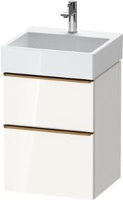 Duravit Waschtischunterschrank D-Neo Wandhängend in Weiß Hochglanz B: 48,4 cm, T: 44,2 cm, H: 62,5 cm - Bild 1
