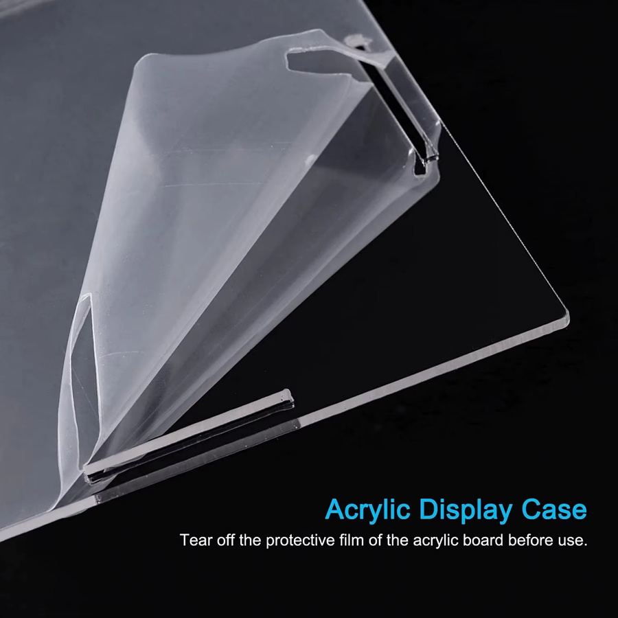 Transparente Acryl-Vitrine mit Basis als Schutzbox für Sammlerstücke aus Kunststoff - Bild 2