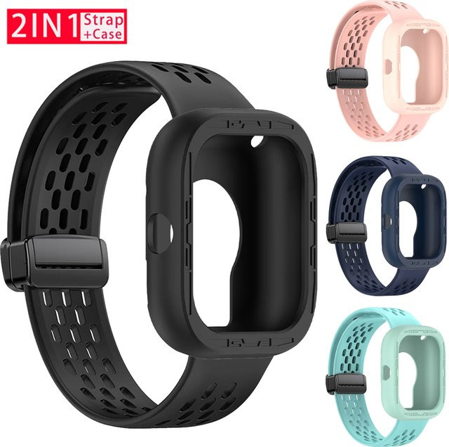 OAKCHARM Uhrenzubehör, Silikonband und Hülle, Redmi Watch 4/5, Purple - Bild 1
