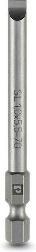 Phoenix Contact SF-BIT-SL Schlitz-Bit 3,5 mm aus zäherlegiertem Werkzeugstahl in Silber, 5er-Pack - Bild 1