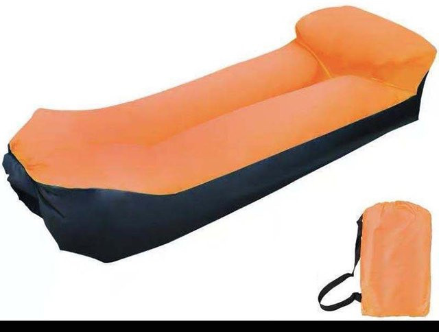 Aufblasbares Outdoor Sofa von YC Direct in Orange für Camping und Park - Bild 1