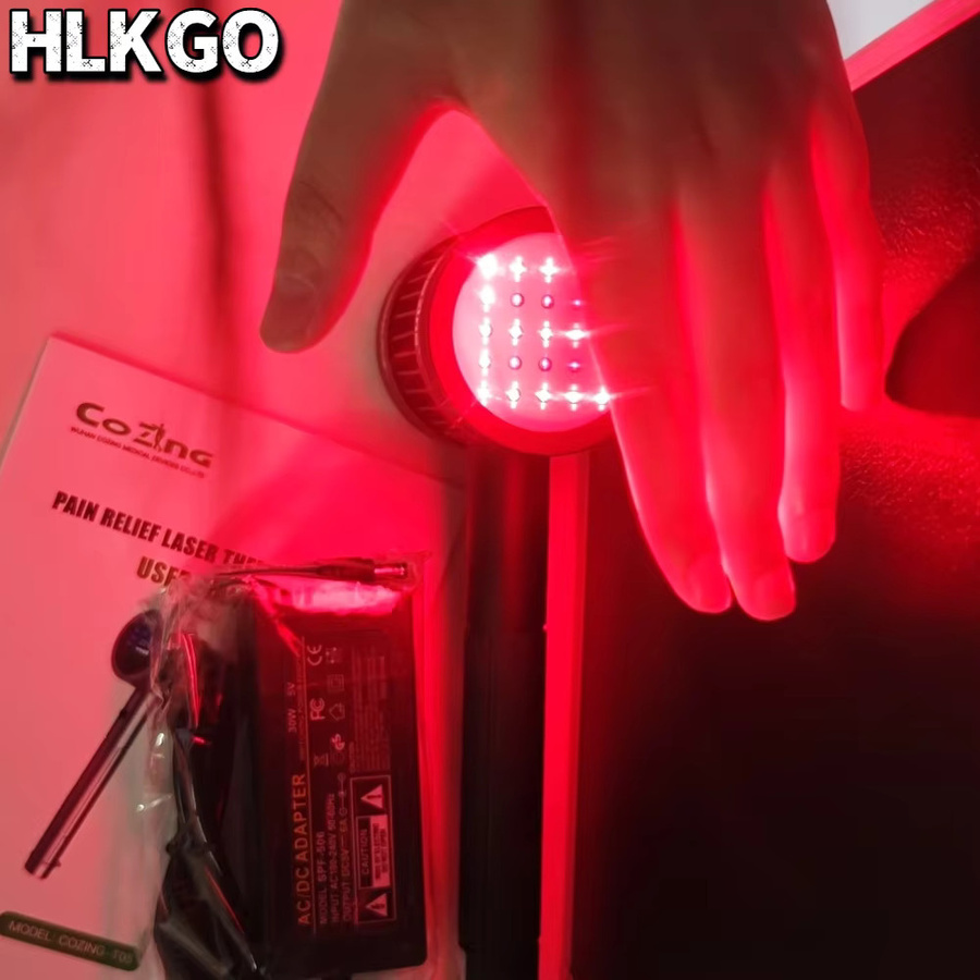 HLKGO Medizinisches Kaltlaser-Therapiegerät, Rotlicht, 650nm+808nm - Bild 2