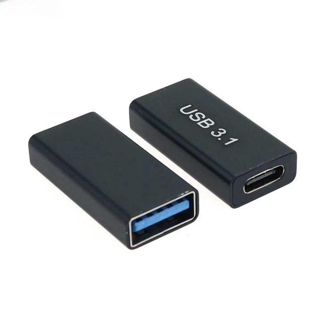 BSN USB 3.0 auf USB Typ C Adapter Buchse zu Buchse in Schwarz - Bild 1