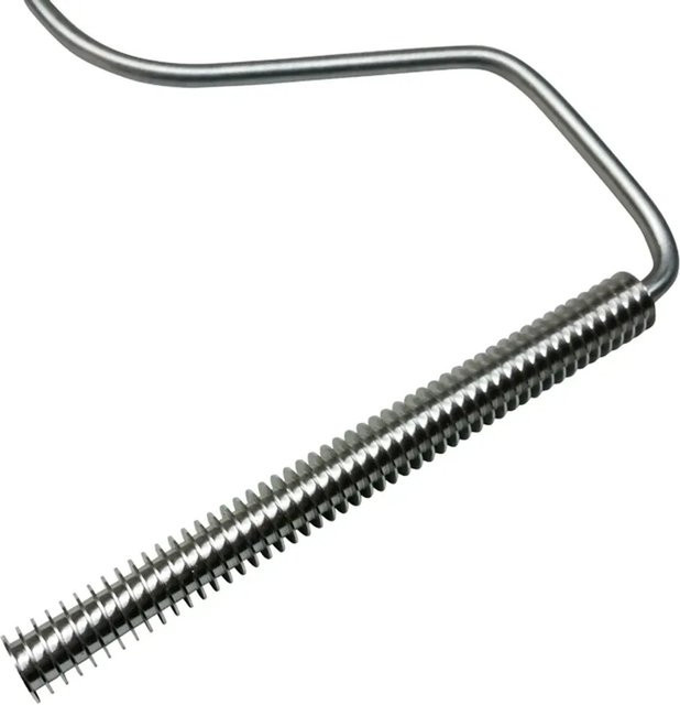 DD Composite Entlüftungsroller mit Querrillen in Silber aus Aluminium, Durchmesser: 12 mm, Breite: 125 mm - Bild 1