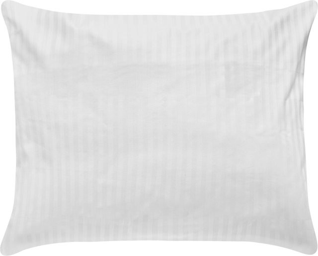 ERWIN M. Kissenbezug Venedig aus Baumwolle, Damast, gestreift, Weiß, B: 70 cm, H: 90 cm - Bild 1