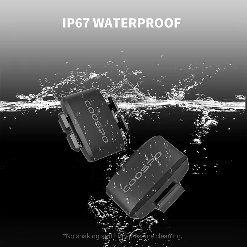 COOSPO BK9 Fahrradgeschwindigkeits- und Cadenzsensor in Schwarz mit Bluetooth 5.0 und ANT+ Technologie, IP67 wasserdicht, kompatibel mit Zwift, Rouvy und Peloton - Bild 5