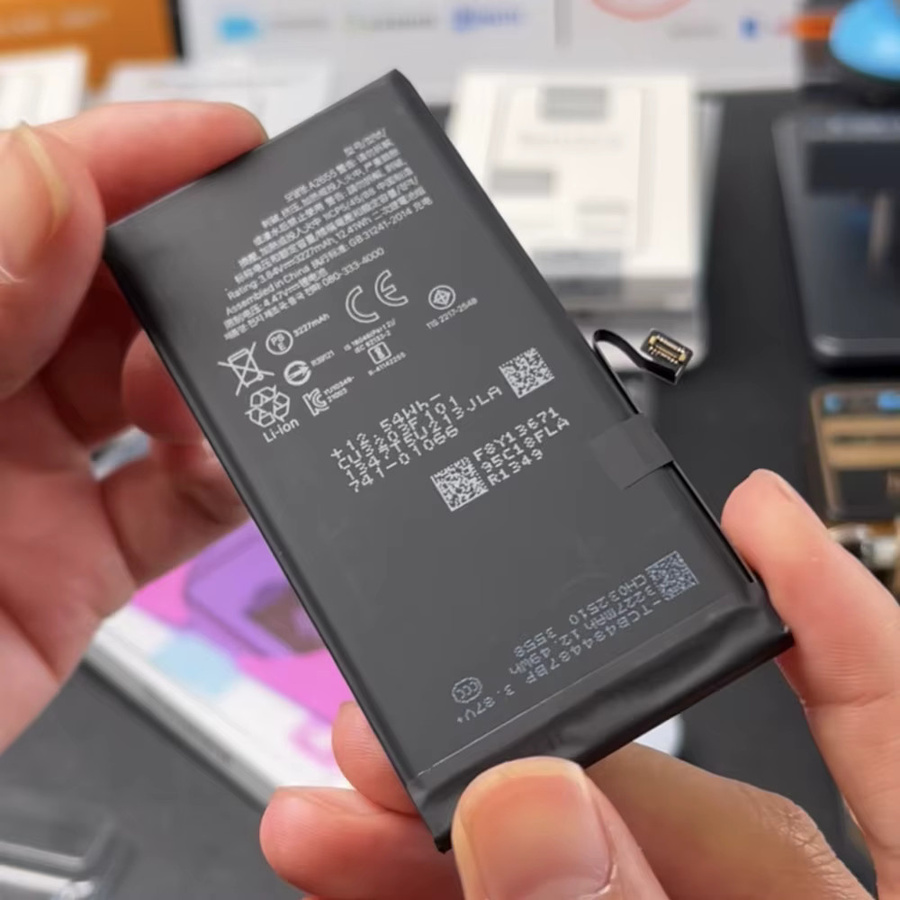 Vormir Diagnosebatterie für iPhone 12 bis 15 Max, wiederaufladbarer Li-Ion Akku in Schwarz, 100 % Kapazität ohne Fehlermeldung oder Pop-up - Bild 2