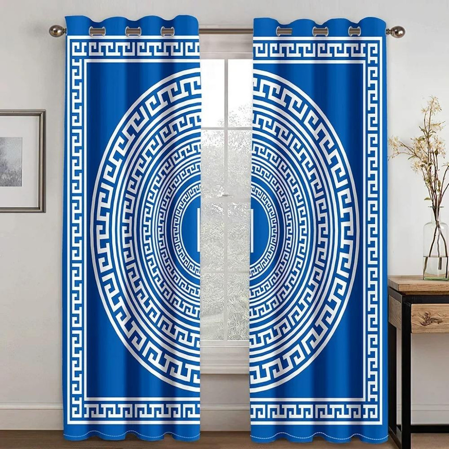 Yiran Furniture Verdunklungsvorhänge Modernes Gold, 2 Stück aus Polyester mit Ösen, Höhe: 130 cm - Bild 1