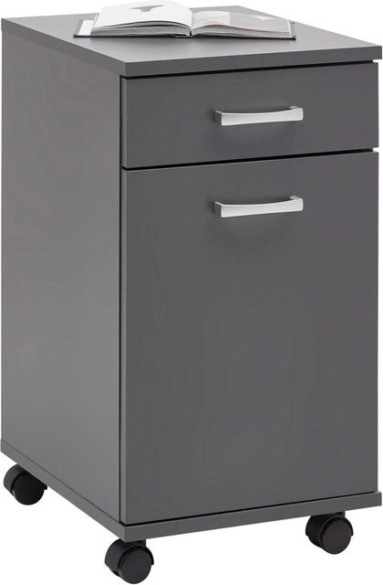 Mömax Rollcontainer Caorle in Anthrazit mit Rollen für dein Home-Office - Bild 1