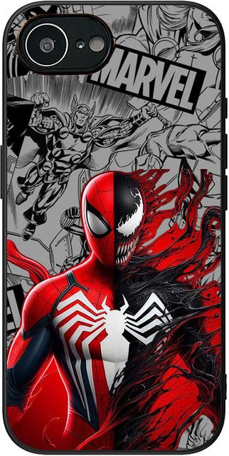 Spiderman Marvel Handyhülle für Samsung Galaxy S22 S21 S20 FE Ultra S9 Plus A13 A22 M21 M31 M55 M15 in Rot - Bild 1