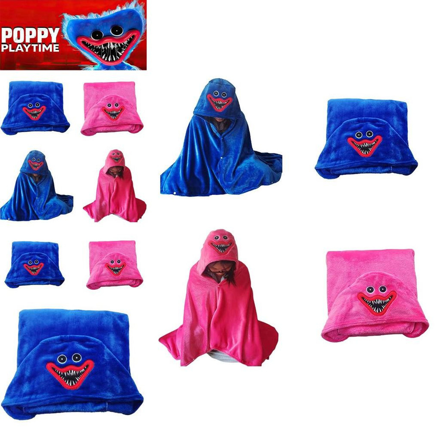 Poppy Playtime Motiv-Decke aus Plüsch in Blau, B/T: 150 x 80 cm - Bild 6