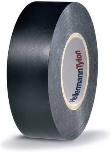 HellermannTyton HTAPE-FLEX2000+ Isolierband aus PVC in Schwarz, Breite: 19 mm, Länge: 20 m - Bild 1