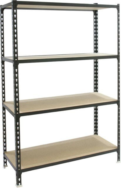 PROREGAL Schwerlastregal Mid Muli mit 4 Fachböden, Anthrazit, H x B x T: 150 x 110 x 50 cm - Bild 1