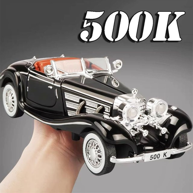 MAKEDA 500K Oldtimer Modell, 1:32, Metall, mit Licht und Sound - Bild 1