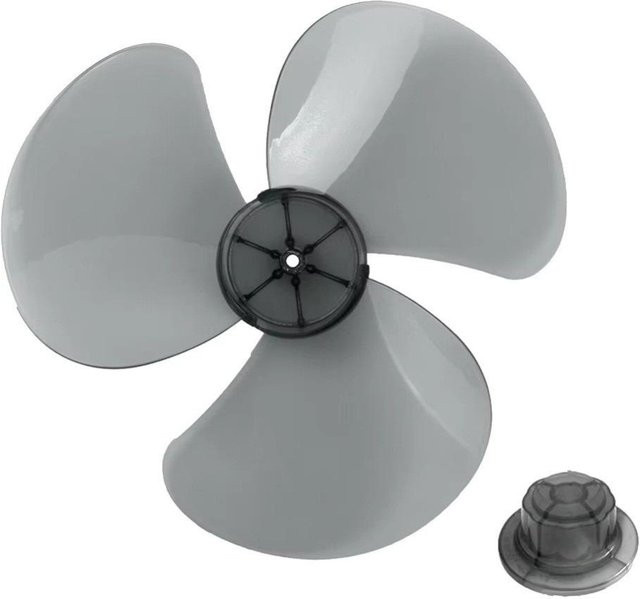 Huashu121 Ersatz Ventilatorflügel aus Kunststoff für Standventilatoren, 16 Zoll, Schwarz - Bild 1