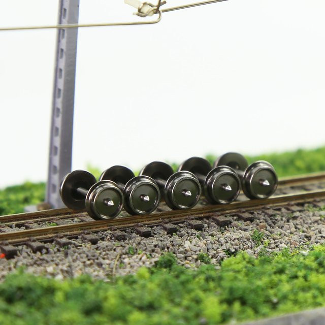Evemodel N Scale Metal Wheels mit Metal Axle 12er oder 24er Set - Bild 1