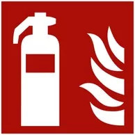 LimarLite Hinweisschild Feuerlöscher aus Kunststoff in Rot und Weiß, Breite: 20,0 cm, Höhe: 20,0 cm - Bild 1