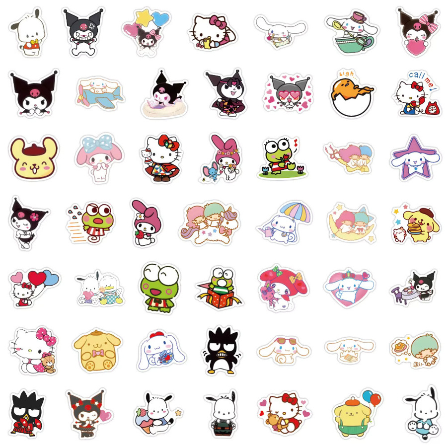 Sanrio Kawaii Aufkleber, Kuromi My Melody Pochacco, Bunt / Mehrfarbig - Bild 3