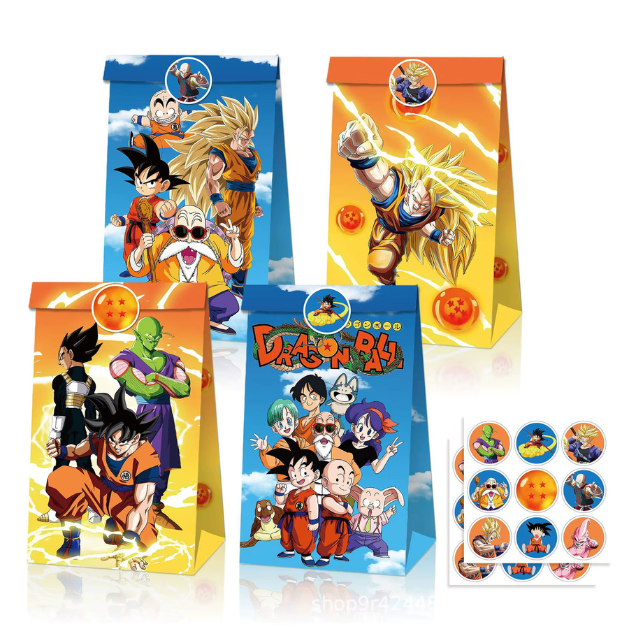 Bandai Dragon Ball Goku 3D Papiertüten für Popcorn und Süßigkeiten als Partydeko in Mehrfarbig - Bild 3
