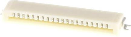 Molex Buchsenleiste Standard 20 Polzahl mit 1,00 mm Rastermaß in Weiß - Bild 1