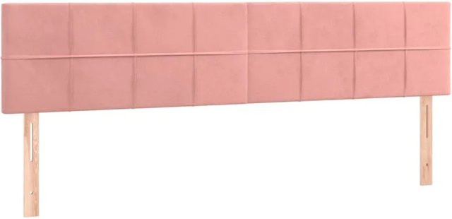 vidaXL LED Kopfteil aus Samt in Rosa mit USB-Ladeanschluss, B/H: 180 x 78-88 cm - Bild 1