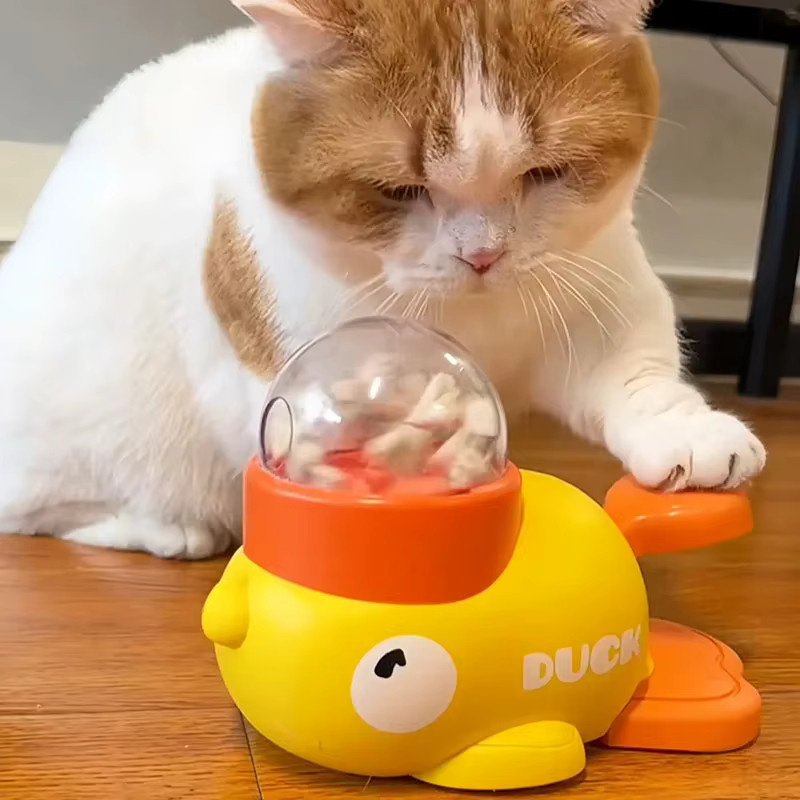 Kleines Gelbes Entchen Leckspielzeug, Interaktives Lernspielzeug, Welpen-Futterspender - Bild 3