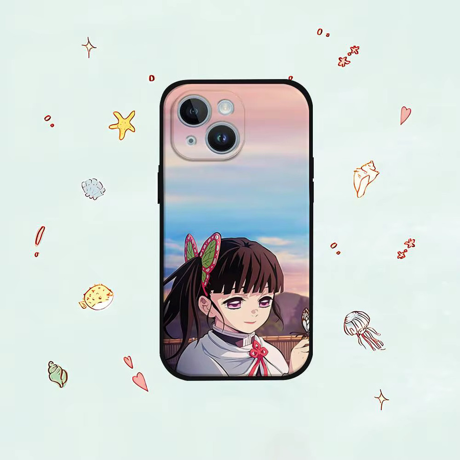 Mesuca Handyhülle Kanao Anime Design für iPhone 17 16 15 Pro Max 12 11 X XR XS Max in Schwarz und Multicolour - Bild 2